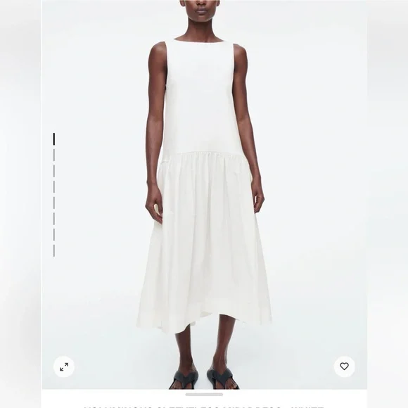 COS | Dresses | Nwt Cos Midi Dress White Medium | Poshmark COS | Dresses | Nwt Cos Midi Dress White Medium | Poshmark